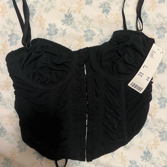 Brand New Out from under Ruched Modern Love Corset from Urban Outfitters - Picture 2 of 3